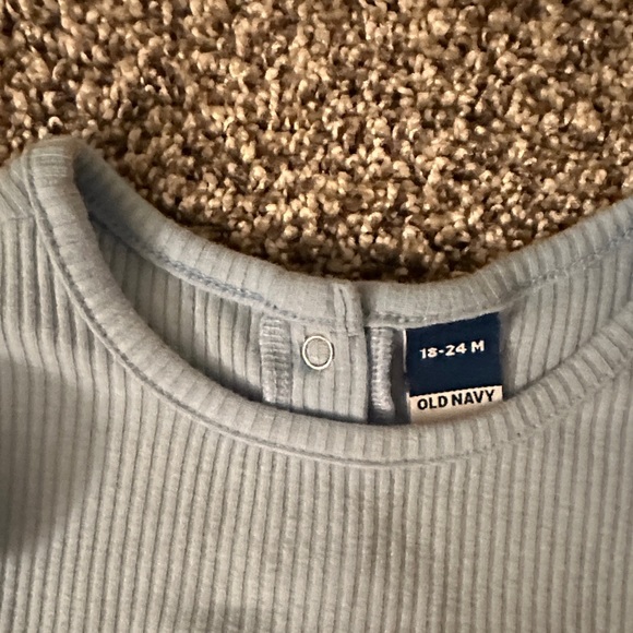 Old Navy Sky Blue Ruffled Bodysuit - Picture 2 of 7